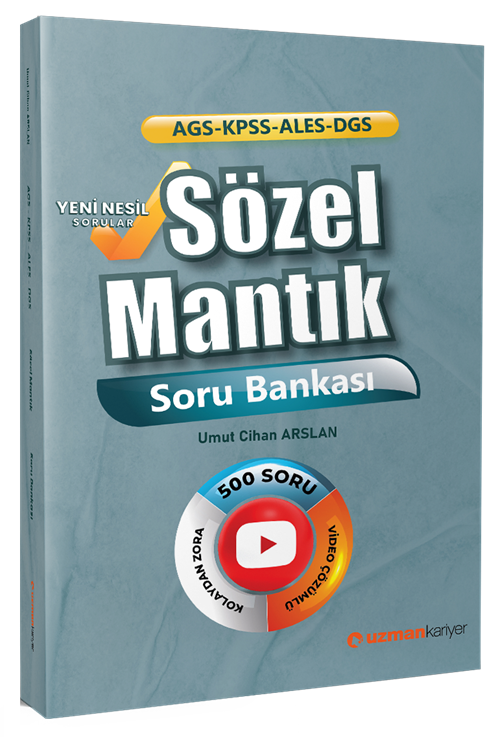 Uzman Kariyer KPSS MEB-AGS ALES DGS Sözel Mantık Soru Bankası Çözümlü - Umut Cihan Arslan Uzman Kariyer Yayınları