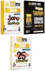 İndeks Akademi 2026 KPSS Tarih Algoritma Soru Bankası + Çıkmış Sorular + 25 Deneme 3 lü Set - Aydın Yüce İndeks Akademi Yayıncılık