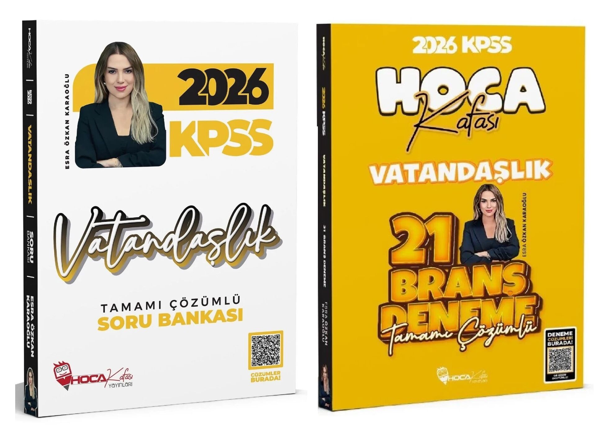 Hoca Kafası 2026 KPSS Vatandaşlık Soru Bankası + 21 Deneme 2 li Set - Esra Özkan Karaoğlu Hoca Kafası Yayınları