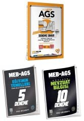 Yediiklim + EVP 2025 MEB-AGS Eğitimin Temelleri, Mevzuatı 24+15 Deneme 3 lü Set - Bülent Tanık, Can Köni Yediiklim Yayınları + EVP Akademi