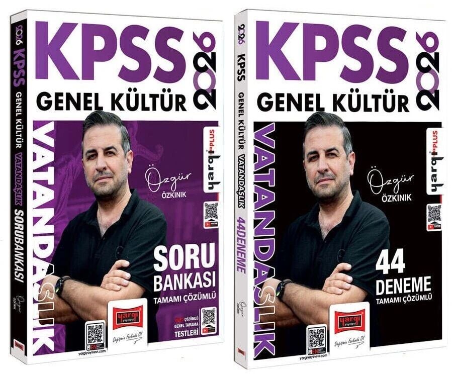 Yargı 2026 KPSS Vatandaşlık Soru Bankası + 44 Deneme 2 li Set - Özgür Özkınık Yargı Yayınları