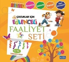 Çocuklar için Eğlenceli Faaliyet Seti Turuncu Kitap 4 Yaş Parıltı Yayınları