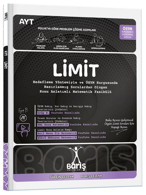 Barış YKS AYT Matematik Fasikülleri Limit Konu Anlatımlı Soru Bankası - Barış Çelenk Barış Yayınları