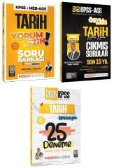 İndeks Akademi 2026 KPSS Tarih Yorum Sizin Soru Bankası + Çıkmış Sorular + 25 Deneme 3 lü Set - Aydın Yüce İndeks Akademi Yayıncılık