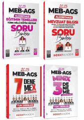 İndeks Akademi 2025 MEB-AGS Eğitimin Temelleri + Mevzuat Bilgisi Soru Bankası + Tüm Dersler 10 Deneme 4 lü Set - Zeynep Salman İçli, Emrah Vahap Özkaraca İndeks Akademi Yayıncılık