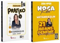 Hoca Kafası 2026 KPSS Vatandaşlık Pratiko Soru Cevap + 21 Deneme 2 li Set - Esra Özkan Karaoğlu Hoca Kafası Yayınları