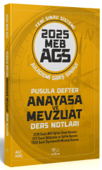 SÜPER FİYAT - CBA Yayınları 2025 MEB-AGS Anayasa ve Mevzuat Pusula Defter Ders Notları - Ali Koç CBA Yayınları