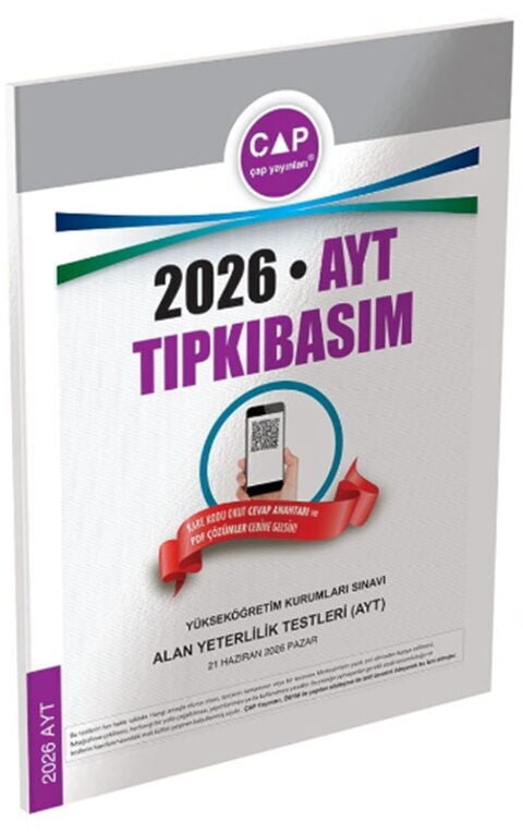 Çap Yayınları 2026 AYT Tıpkı Basım Çıkmış Sorular Çap Yayınları