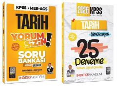 İndeks Akademi 2026 KPSS Tarih Yorum Sizin Soru Bankası + 25 Deneme 2 li Set - Aydın Yüce İndeks Akademi Yayıncılık