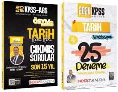 İndeks Akademi 2026 KPSS Tarih Çıkmış Sorular + 25 Deneme 2 li Set - Aydın Yüce İndeks Akademi Yayıncılık