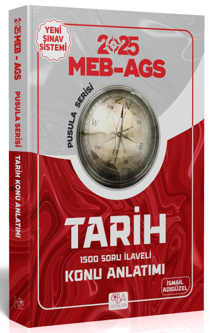 SÜPER FİYAT - CBA Yayınları 2025 MEB-AGS Tarihin Pusulası Konu Anlatımı - İsmail Adıgüzel CBA Yayınları