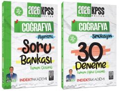 İndeks Akademi 2026 KPSS Coğrafya Soru Bankası + 30 Deneme 2 li Set - Alican Demir İndeks Akademi Yayıncılık