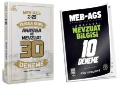 CBA + EVP 2025 MEB-AGS Mevzuat 30+10 Deneme 2 li Set Pusula Serisi - Ali Koç CBA Yayınları + EVP Akademi