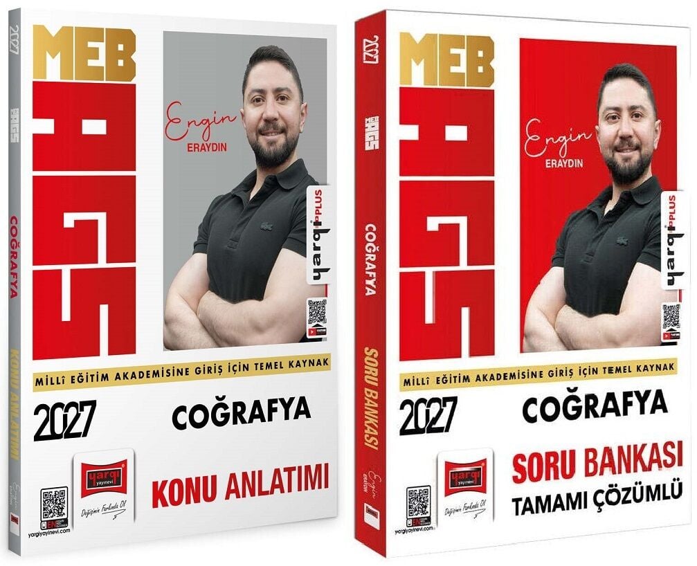 Yargı 2027 MEB-AGS Coğrafya Konu Anlatımı + Soru Bankası 2 li Set - Engin Eraydın Yargı Yayınları