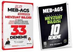 İndeks + EVP 2025 MEB-AGS Mevzuat 33+10 Deneme 2 li Set - Emrah Vahap Özkaraca, Zeynep Salman İçli İndeks + EVP Akademi Yayıncılık