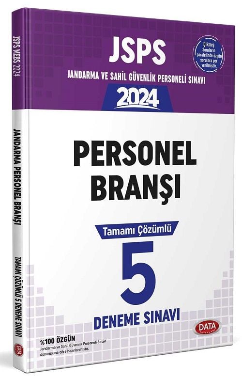 Data 2024 JSPS Personel Branşı 5 Deneme Çözümlü Data Yayınları