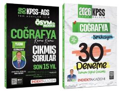 İndeks Akademi 2026 KPSS Coğrafya Çıkmış Sorular + 30 Deneme 2 li Set - Alican Demir İndeks Akademi Yayıncılık