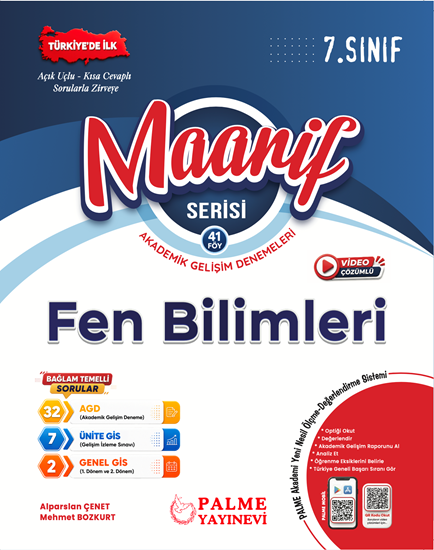 Palme 7. Sınıf Fen Bilimleri Maarif Haftalık Denemeler Palme Yayınları