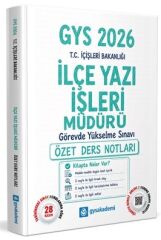 GYS Akademi 2026 GYS İçişleri Bakanlığı İlçe Yazı İşleri Müdürü Özet Ders Notları Görevde Yükselme GYS Akademi