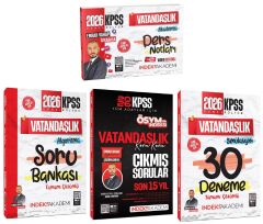 İndeks Akademi 2026 KPSS Vatandaşlık Ders Notları + Soru Bankası + Çıkmış Sorular + 30 Deneme 4 lü Set - Emrah Vahap Özkaraca İndeks Akademi Yayıncılık