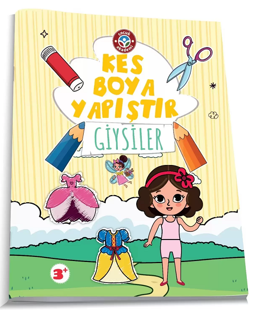 Çocuk Akademi Kes Boya Yapıştır - Giysiler Çocuk Akademi