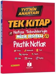 Anahtar Kitap YKS TYT nin Anahtarı Hafıza Teknikleriyle Müzik Destekli Pratik Notlar Tek Kitap Anahtar Kitap