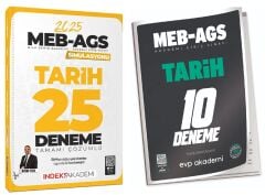 İndeks + EVP 2025 MEB-AGS Tarih 25+10 Deneme 2 li Set - Aydın Yüce İndeks + EVP Akademi Yayıncılık