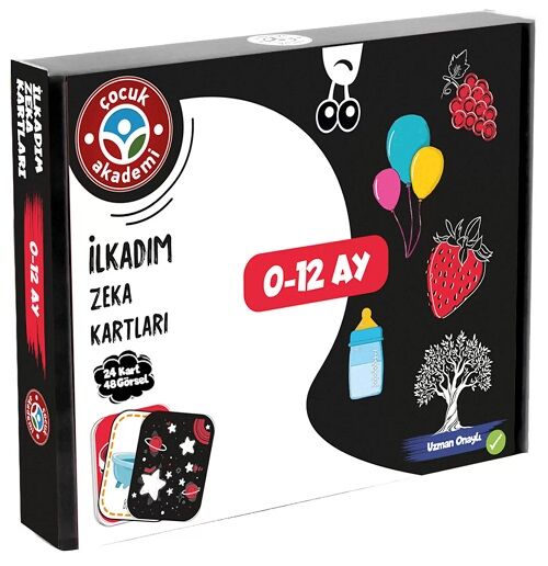 Çocuk Akademi 0-12 Ay İlkadım Zeka Kartları Çocuk Akademi
