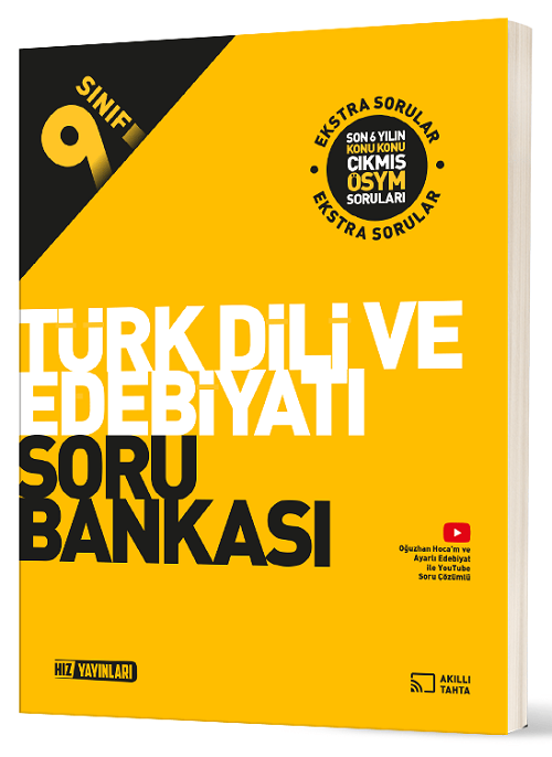 Hız Yayınları 9. Sınıf Türk Dili ve Edebiyatı İpucu Soru Bankası Hız Yayınları