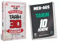 CBA + EVP 2025 MEB-AGS Tarihin Pusulası 30+10 Deneme 2 li Set - İsmail Adıgüzel CBA Yayınları + EVP Akademi