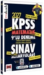Yargı 2027 KPSS Matematik Sınav Senaryoları 9 Deneme Çözümlü - İlyas Güneş Yargı Yayınları