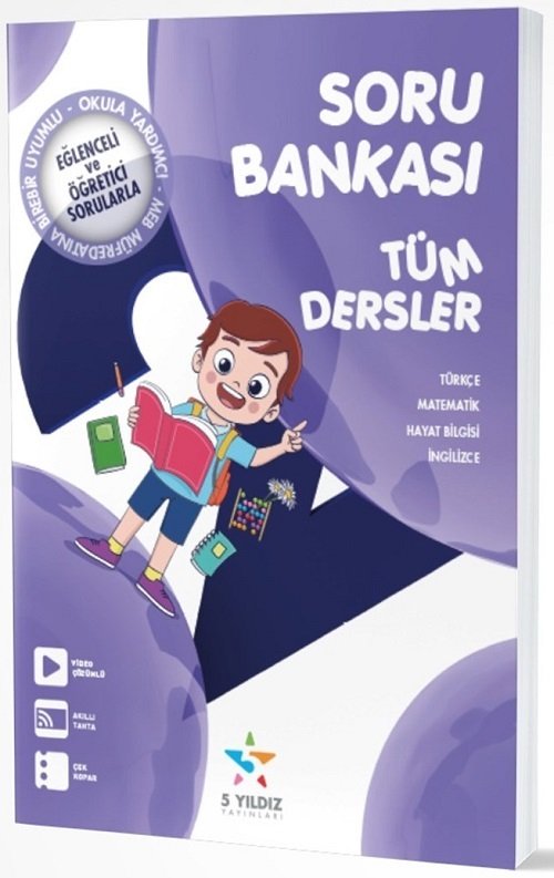 5 Yıldız 2. Sınıf Tüm Dersler Soru Bankası 5 Yıldız Yayınları