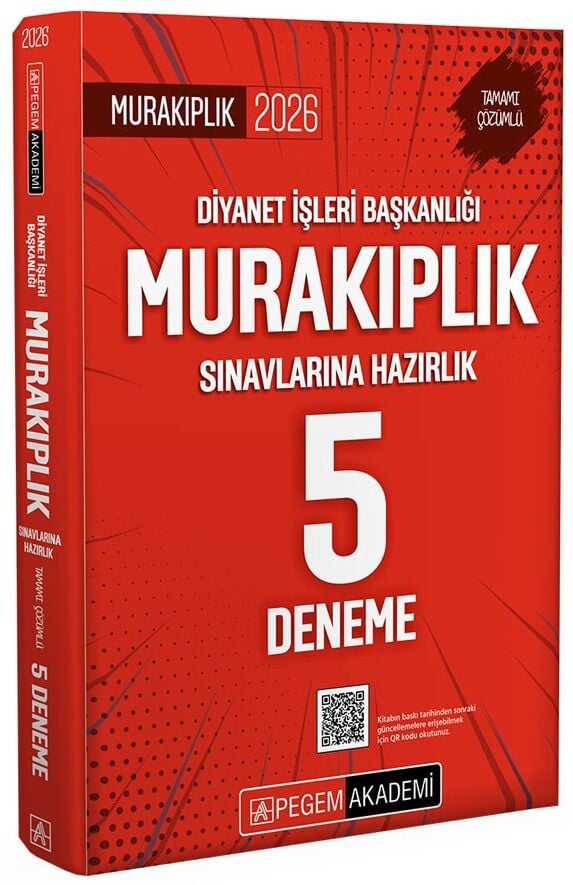 Pegem 2026 GYS DİB Diyanet İşleri Başkanlığı Murakıplık 5 Deneme Çözümlü Görevde Yükselme Pegem Akademi Yayınları