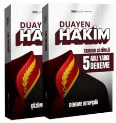 Yakın Eğitim DUAYEN Adli Yargı Hakimlik 5 Deneme Çözümlü Yakın Eğitim Yayınları