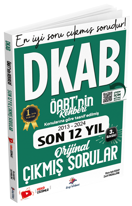 Dizgi Kitap 2025 ÖABT MEB-AGS nin Rehberi DKAB Din Kültürü Öğretmenliği Son 12 Yıl Çıkmış Sorular Çözümlü - Esra Işık Kulp, Zarif Muallime Dizgi Kitap Yayınları