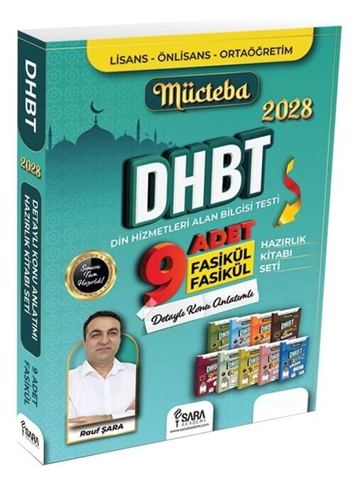 Şara Akademi 2028 DHBT Mücteba Konu Anlatımı Hazırlık Seti - Rauf Şara Şara Akademi
