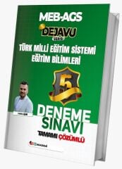 YENİ AGS - TKM Akademi 2026 MEB-AGS Eğitim Bilimleri ve Türk Milli Eğitim Sistemi DEJAVU 5 Deneme Çözümlü - Metin Şar TKM Akademi