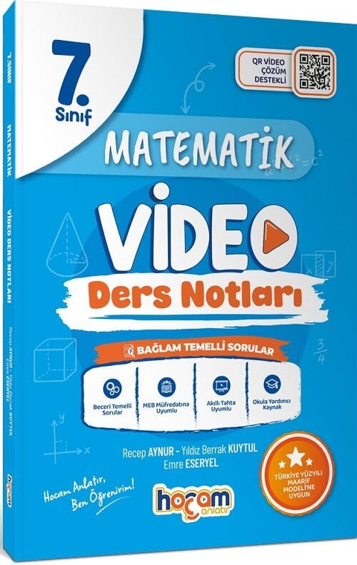 Hocam Anlatır 7. Sınıf Matematik Maarif Modeli Video Ders Notları Hocam Anlatır Yayınları