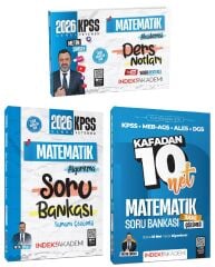 İndeks Akademi 2026 KPSS Matematik Akademisi Video Ders Notları + Soru Bankası 3 lü Set - Metin Şimşek İndeks Akademi Yayıncılık