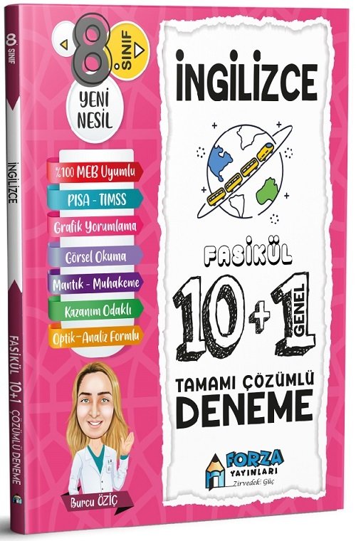 Forza 8. Sınıf İngilizce 10+1 Fasikül Deneme Forza Yayınları