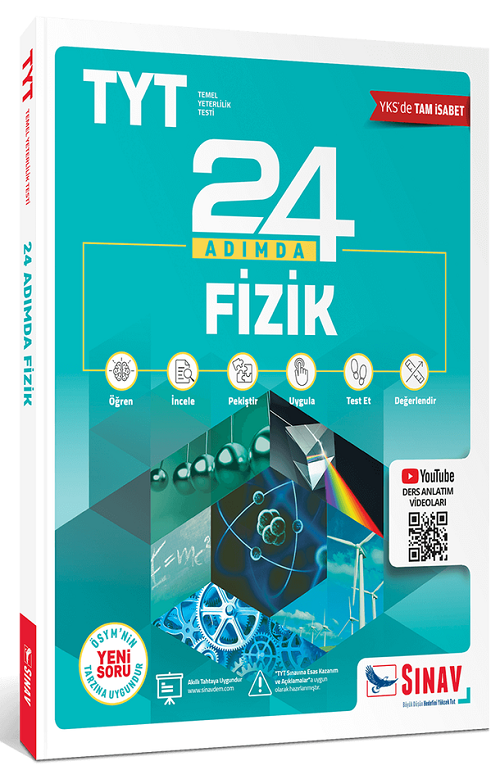 Sınav YKS TYT Fizik 24 Adımda Konu Anlatımlı Soru Bankası Sınav Yayınları