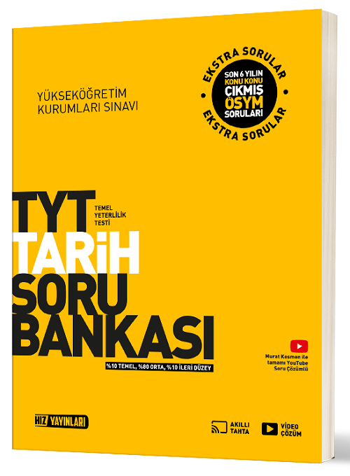 Hız Yayınları YKS TYT Tarih Soru Bankası Hız Yayınları