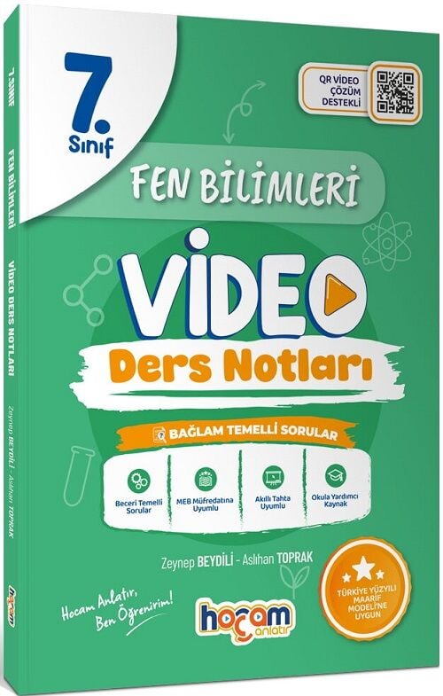 Hocam Anlatır 7. Sınıf Fen Bilimleri Maarif Modeli Video Ders Notları Hocam Anlatır Yayınları
