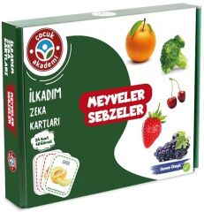 Çocuk Akademi İlkadım Zeka Kartları - Meyveler ve Sebzeler Çocuk Akademi
