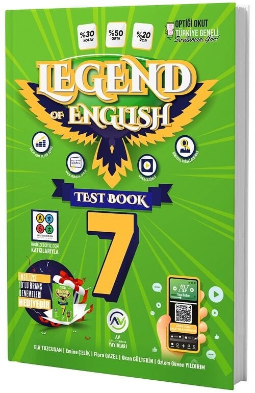 Av Yayınları 7. Sınıf İngilizce Legend Of English Test Book Av Yayınları