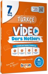 Hocam Anlatır 7. Sınıf Türkçe Maarif Modeli Video Ders Notları Hocam Anlatır Yayınları