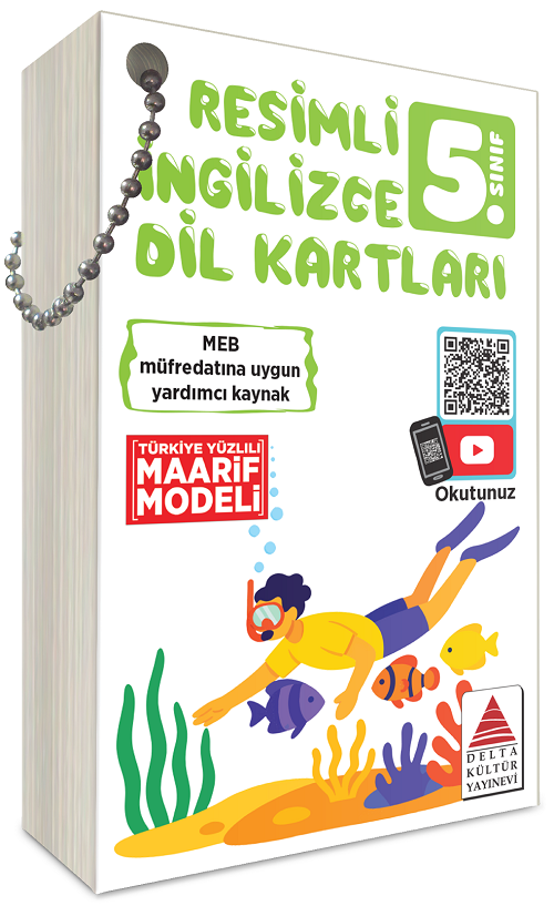 Delta Kültür 5. Sınıf Resimli İngilizce Dil Kartları Delta Kültür Yayınları