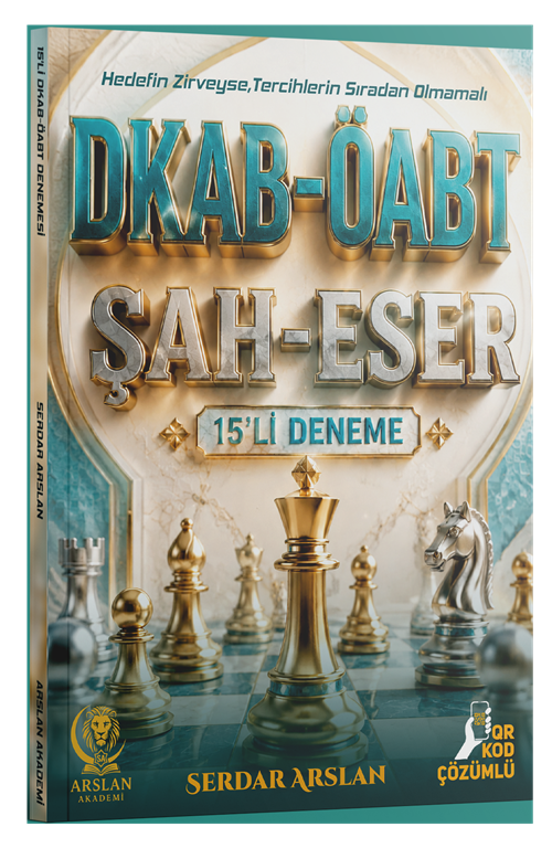 Arslan Akademi ÖABT MEB-AGS Din Kültürü ve Ahlak Bilgisi Şaheser 15 Deneme Çözümlü - Serdar Arslan Arslan Akademi