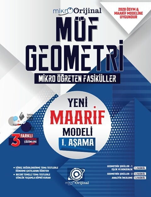 Orijinal 2028 YKS TYT Geometri Mikro Öğreten Fasiküller Maarif Modeli 1. Aşama Orijinal Yayınları