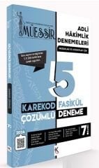 Kuram 2024 MÜESSİR Adli Hakimlik Fasikül 5 Deneme Çözümlü 7. Baskı Kuram Kitap Yayınları
